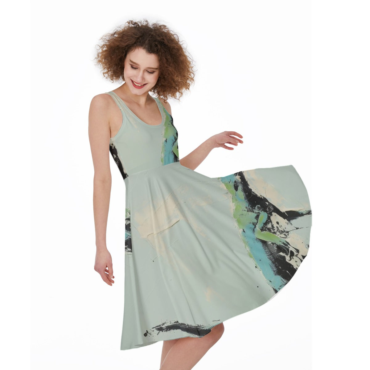 All-Over Print Women's Sleeveless Dress