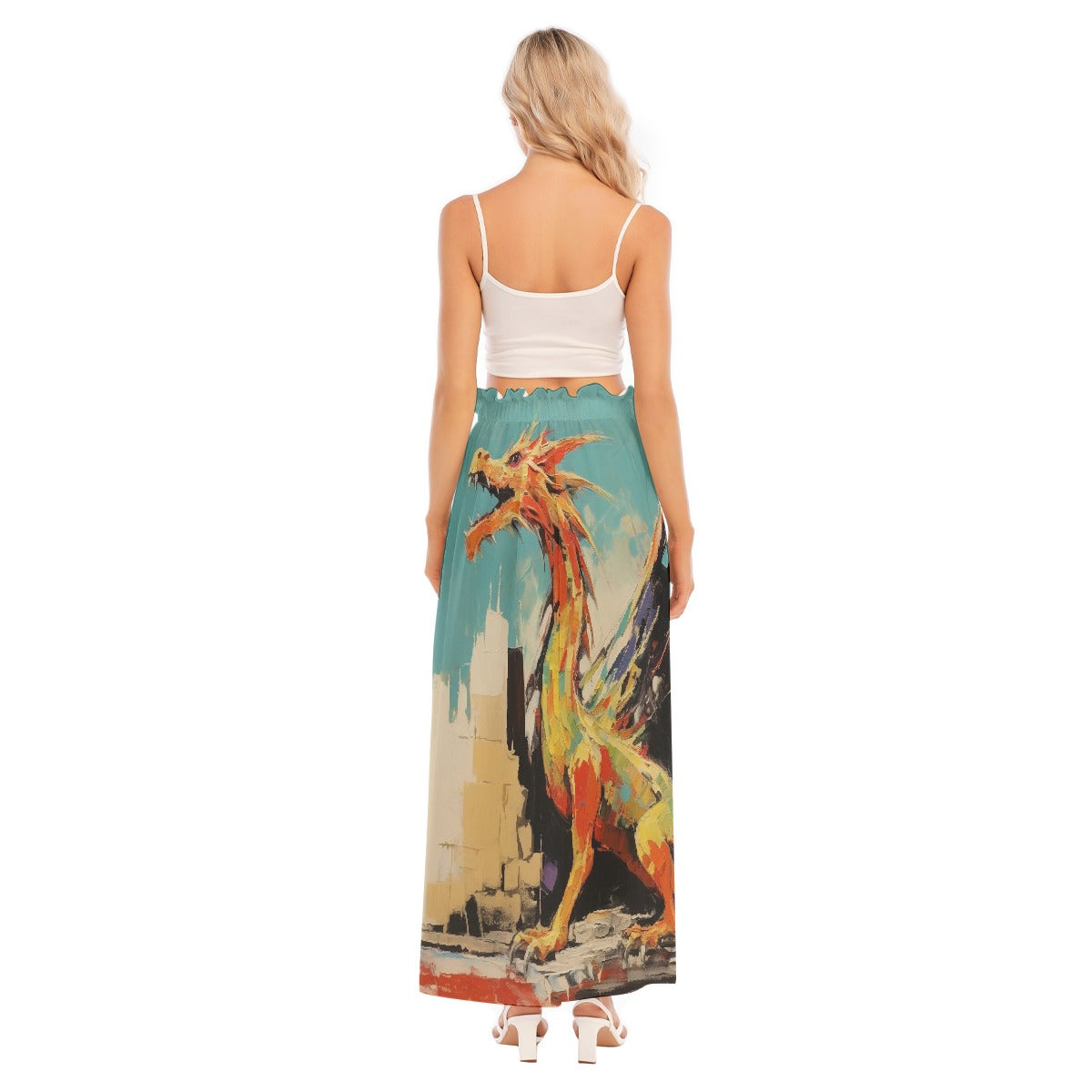 All-Over Print Women's Side Split Skirt