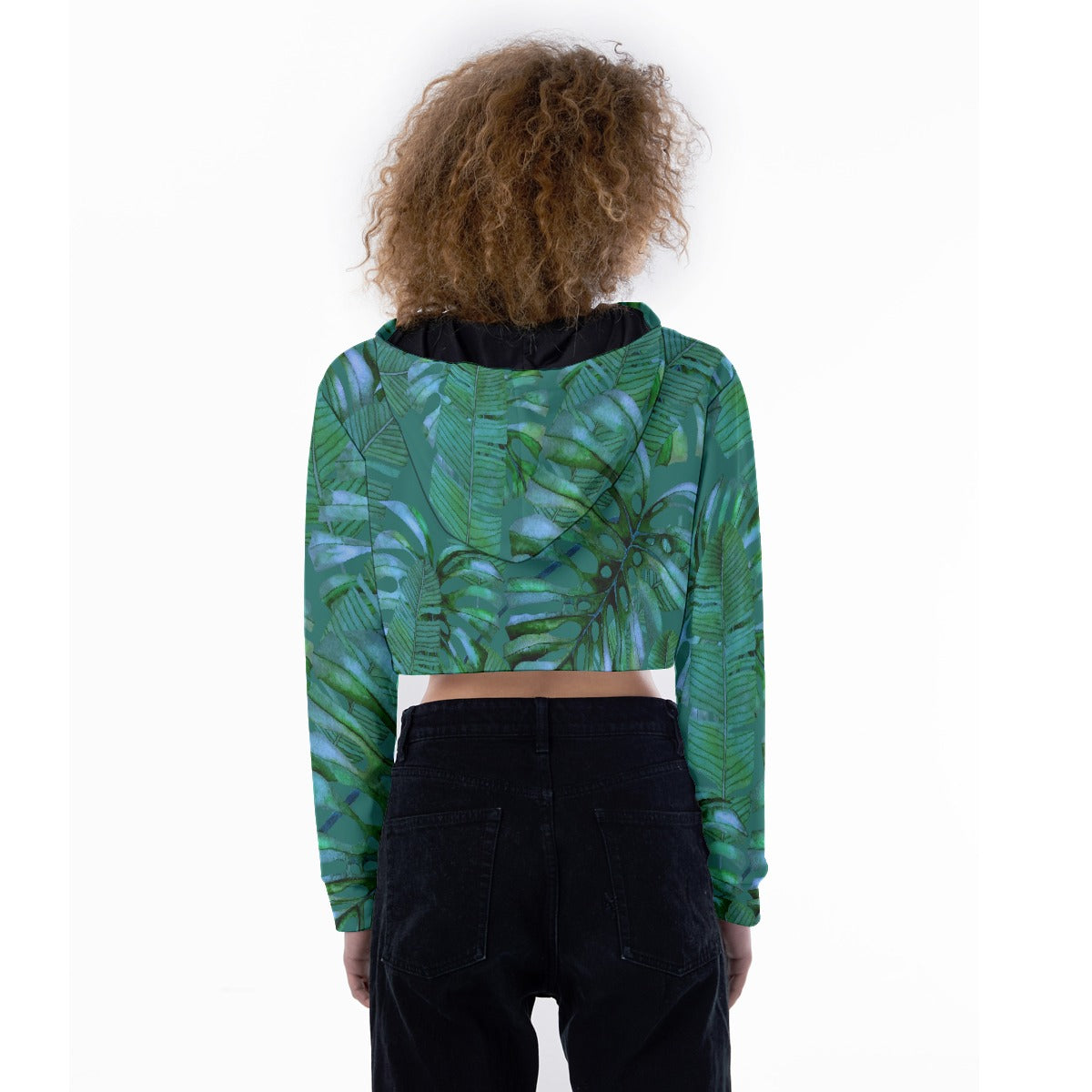 All-Over Print Women's Crop Top Hoodie