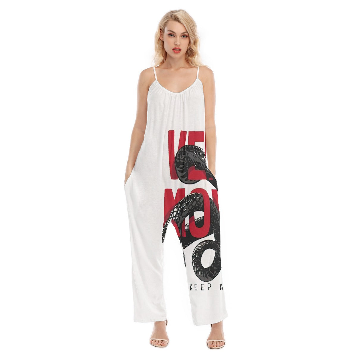 All-Over Print Women's Loose Cami Jumpsuit