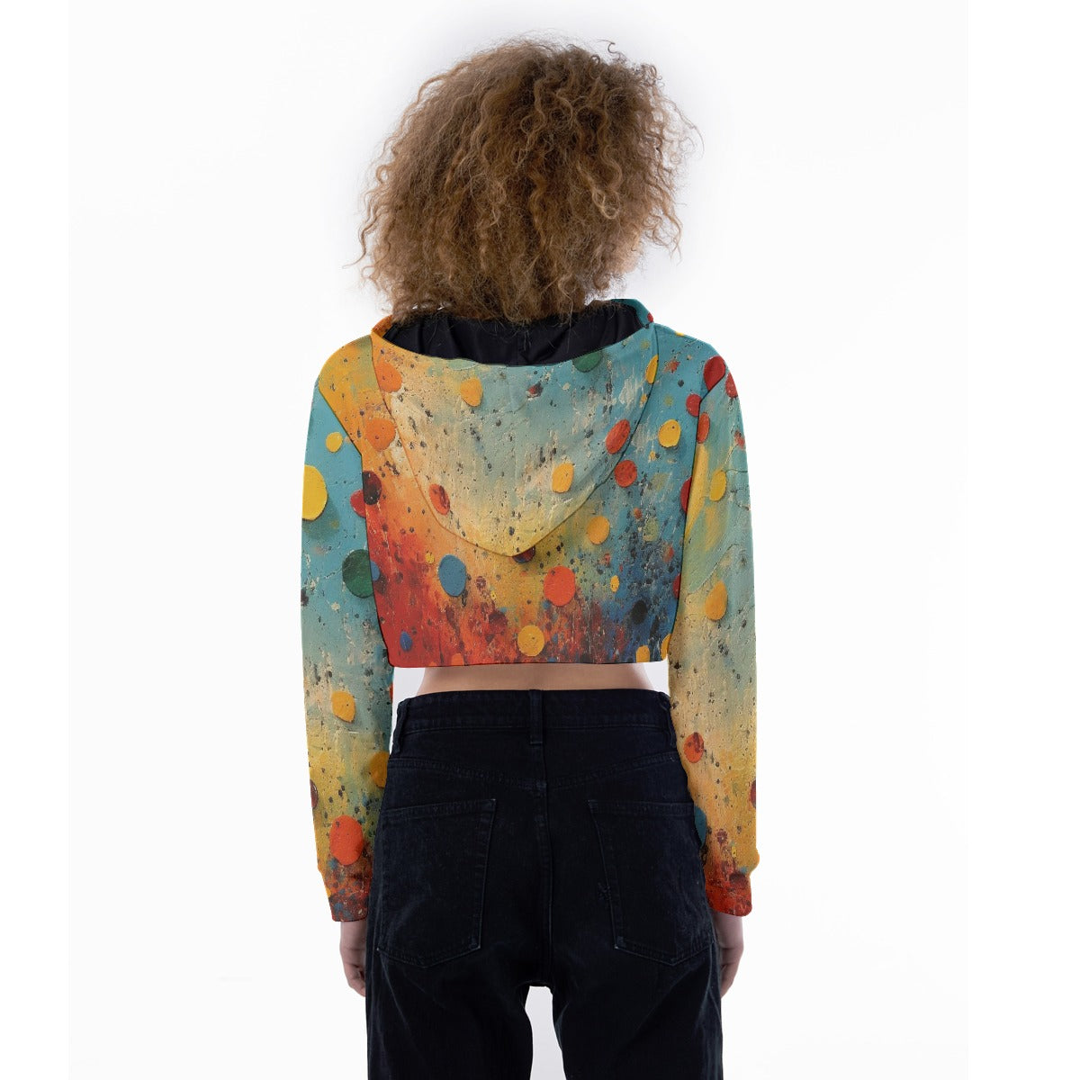 All-Over Print Women's Crop Top Hoodie