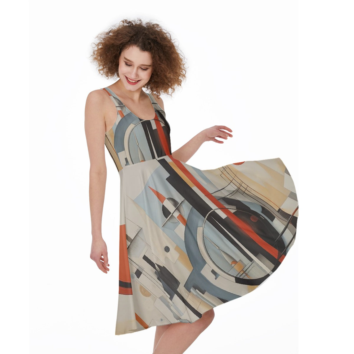 All-Over Print Women's Sleeveless Dress
