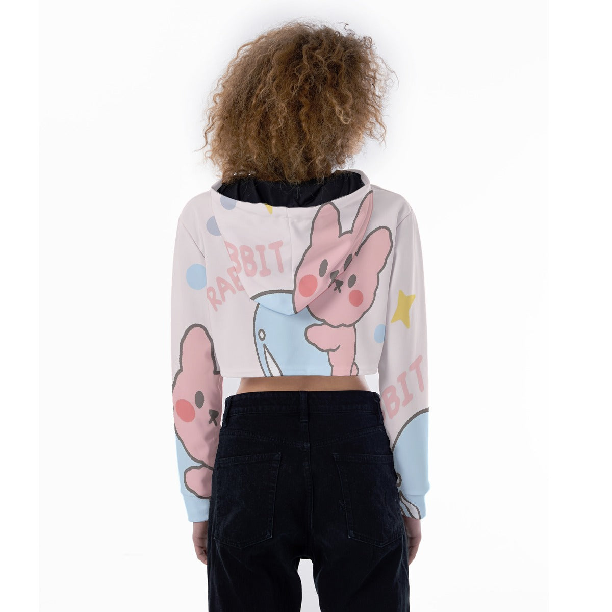 All-Over Print Women's Crop Top Hoodie