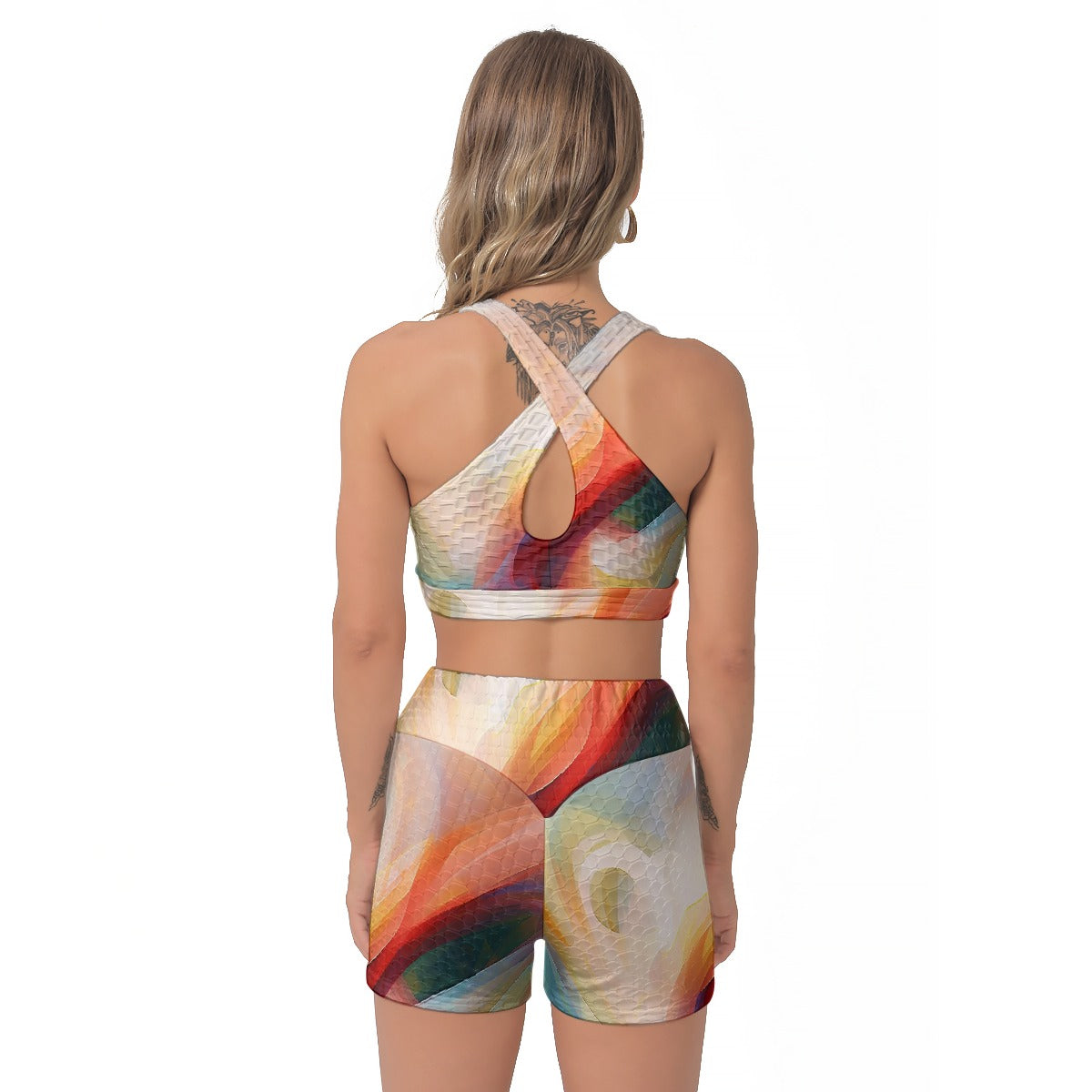 All-Over Print Women's Sports Bra Suit