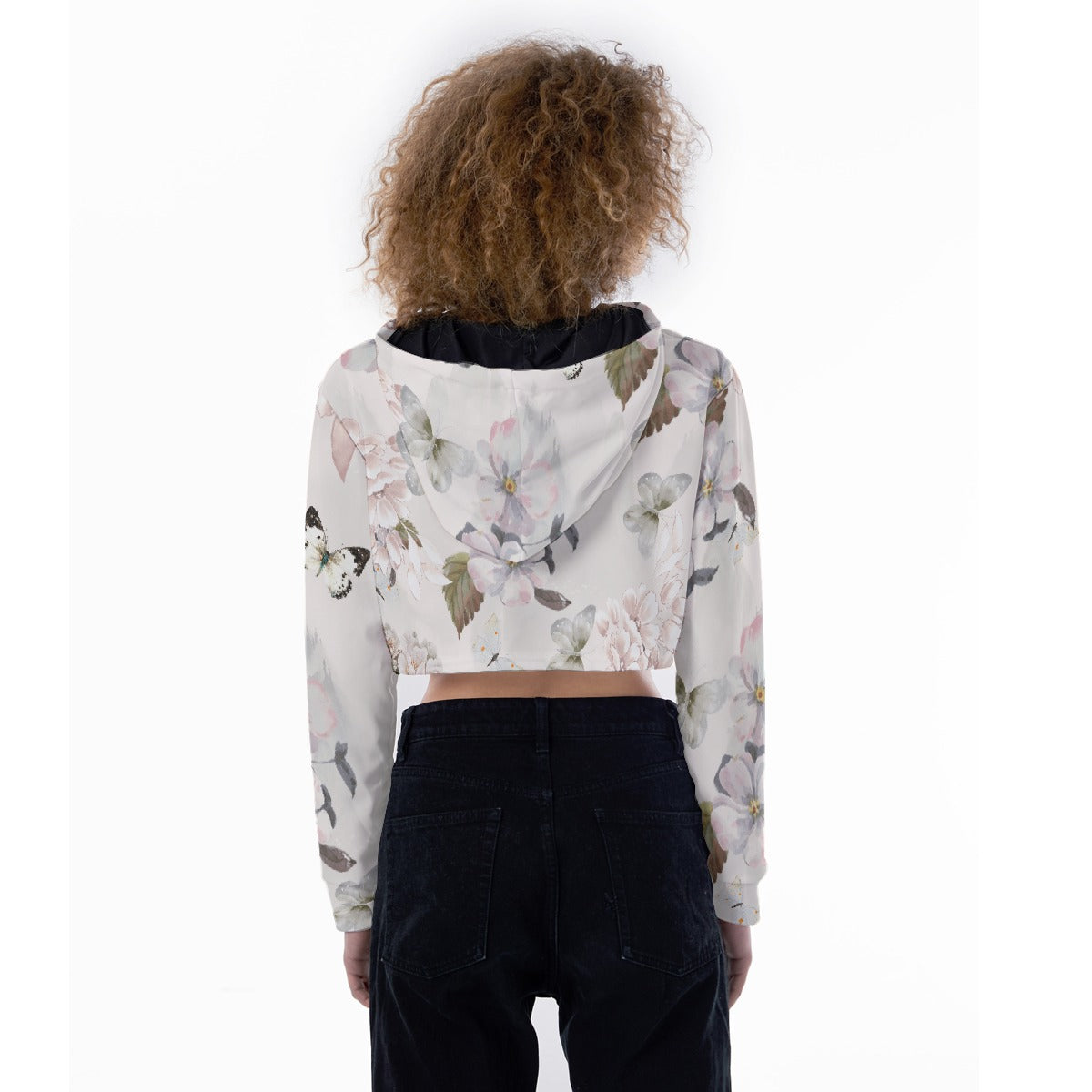 All-Over Print Women's Crop Top Hoodie