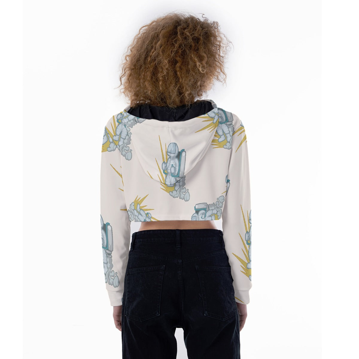 All-Over Print Women's Crop Top Hoodie