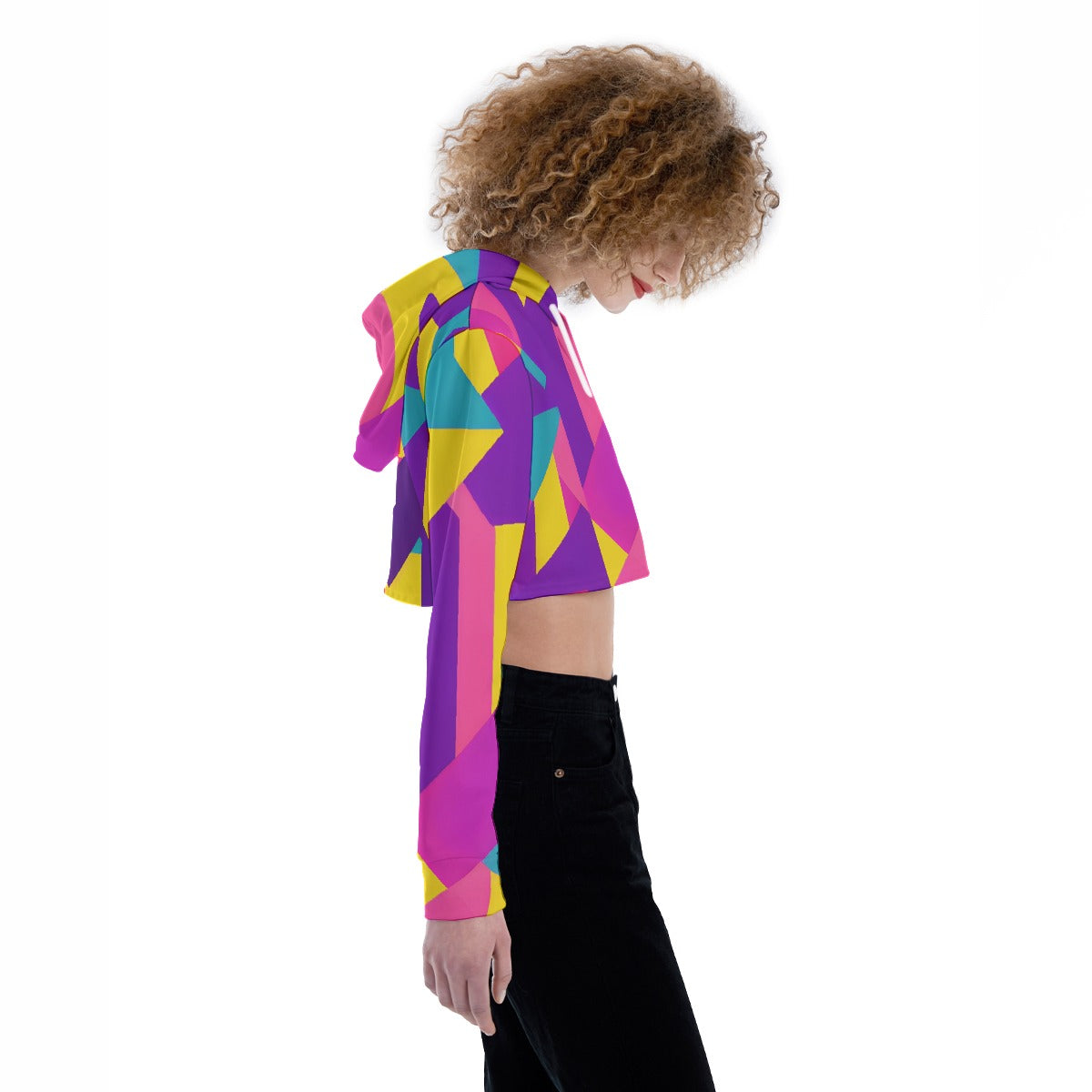 All-Over Print Women's Crop Top Hoodie