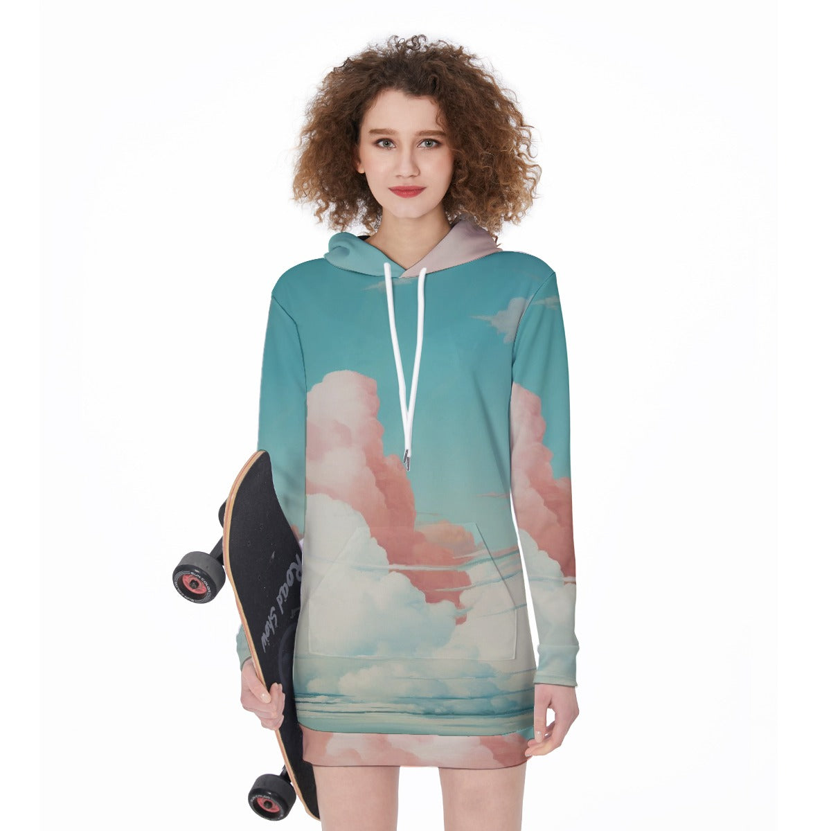 All-Over Print Women's Long Hoodie