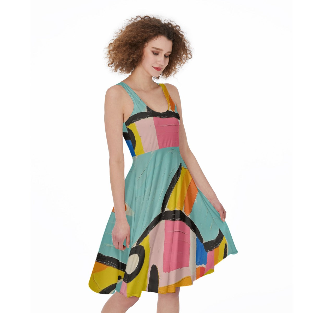 All-Over Print Women's Sleeveless Dress