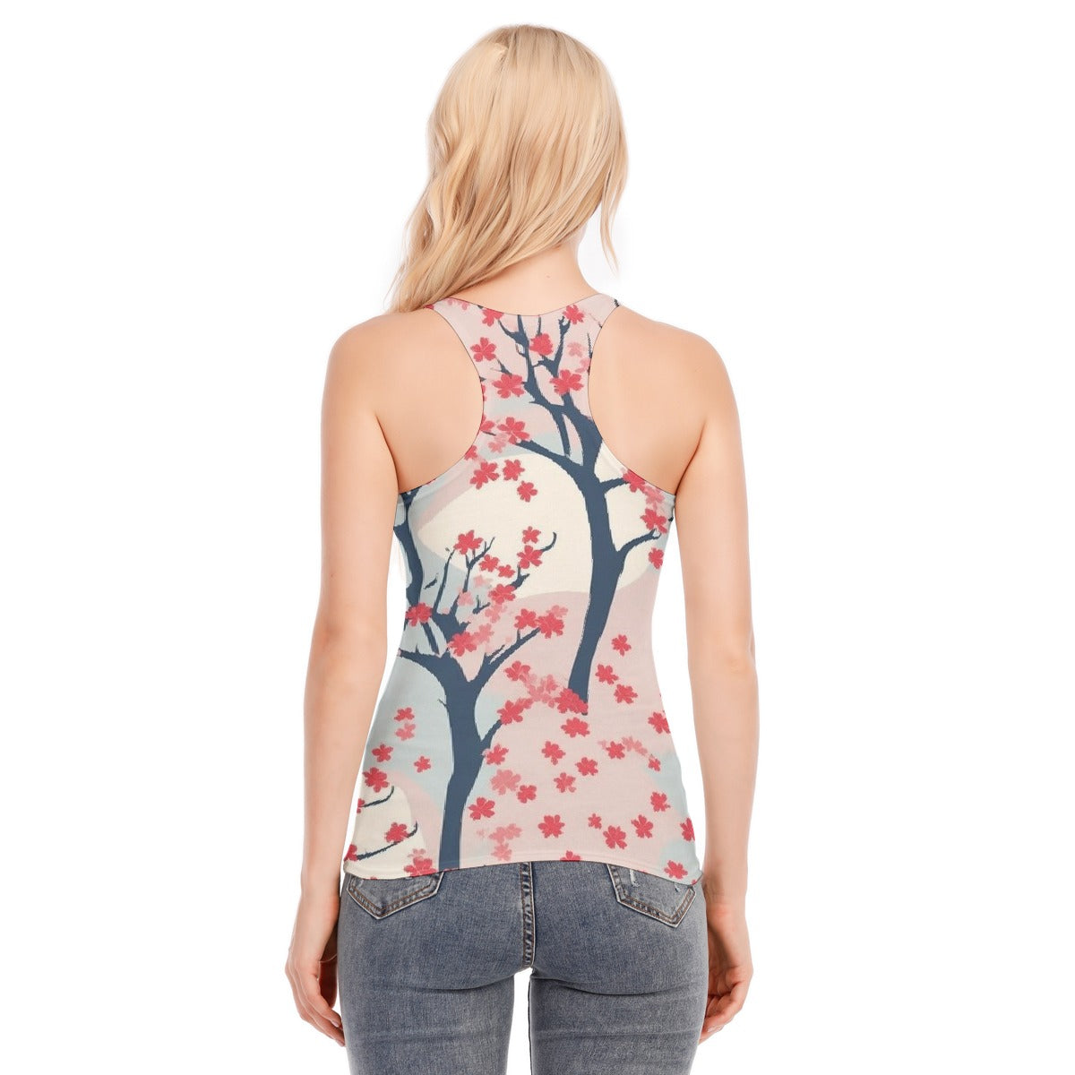 All-Over Print Women's Racer Vest | 190GSM Cotton