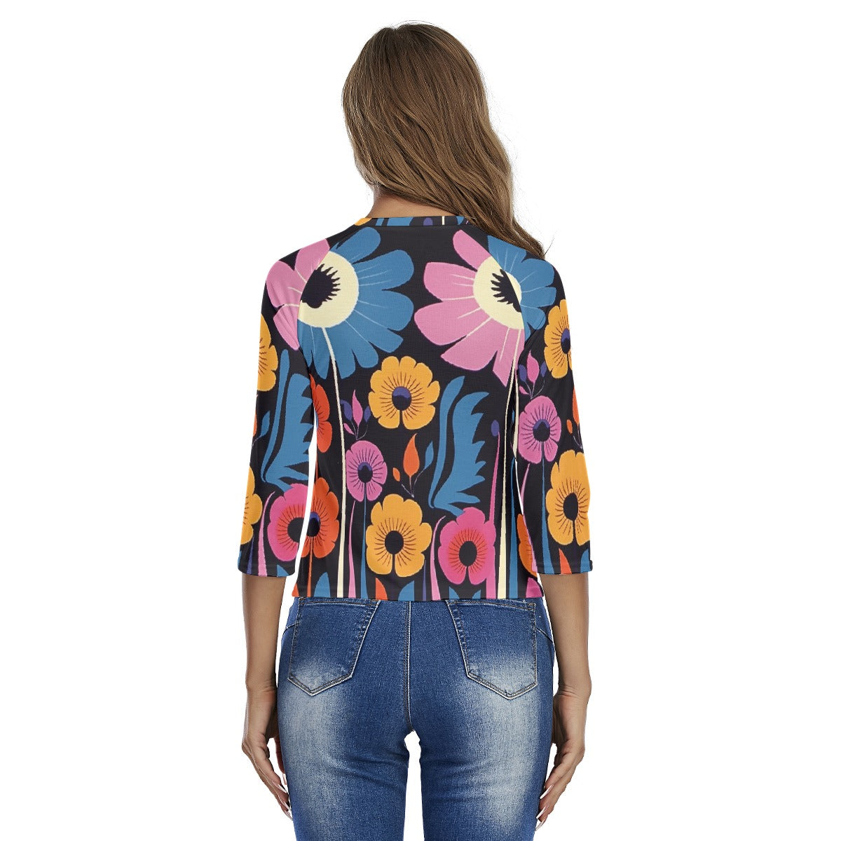 All-Over Print Women's Raglan Sleeves T-shirts
