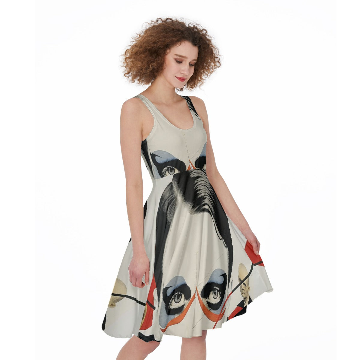 All-Over Print Women's Sleeveless Dress