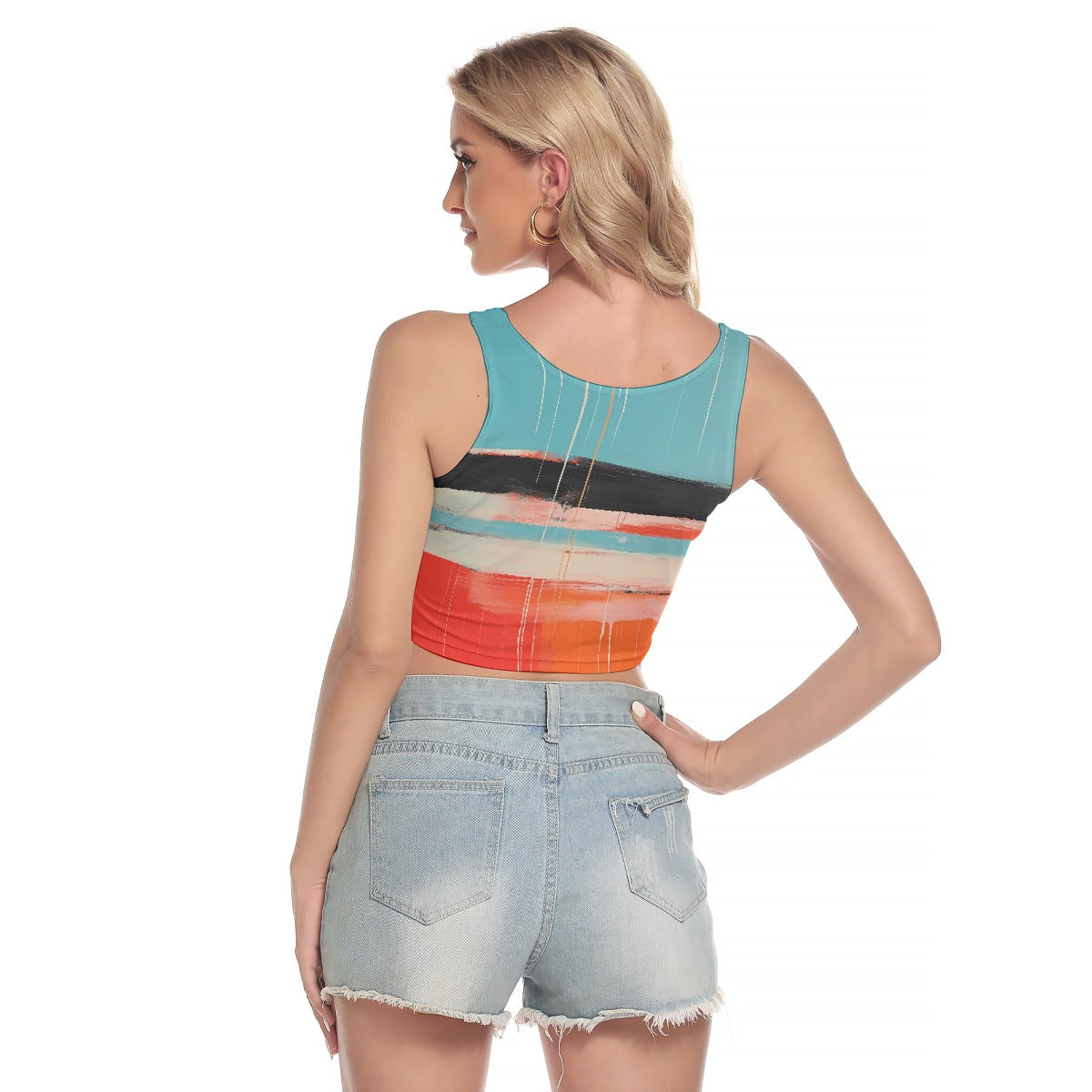 All-Over Print Women's Sport Crop Tank Top