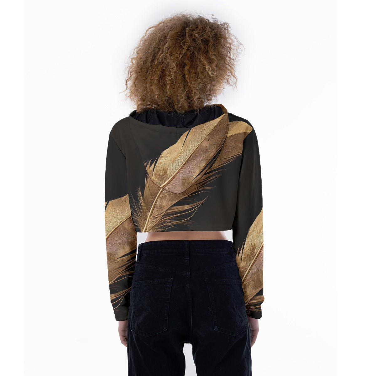All-Over Print Women's Crop Top Hoodie