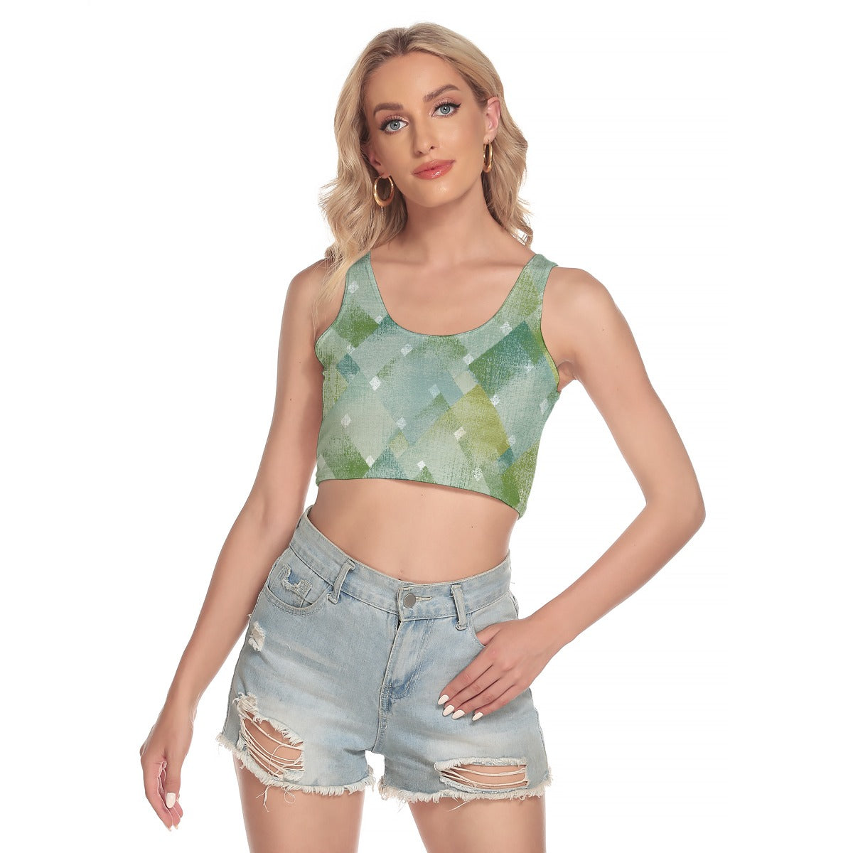 All-Over Print Women's Sport Crop Tank Top
