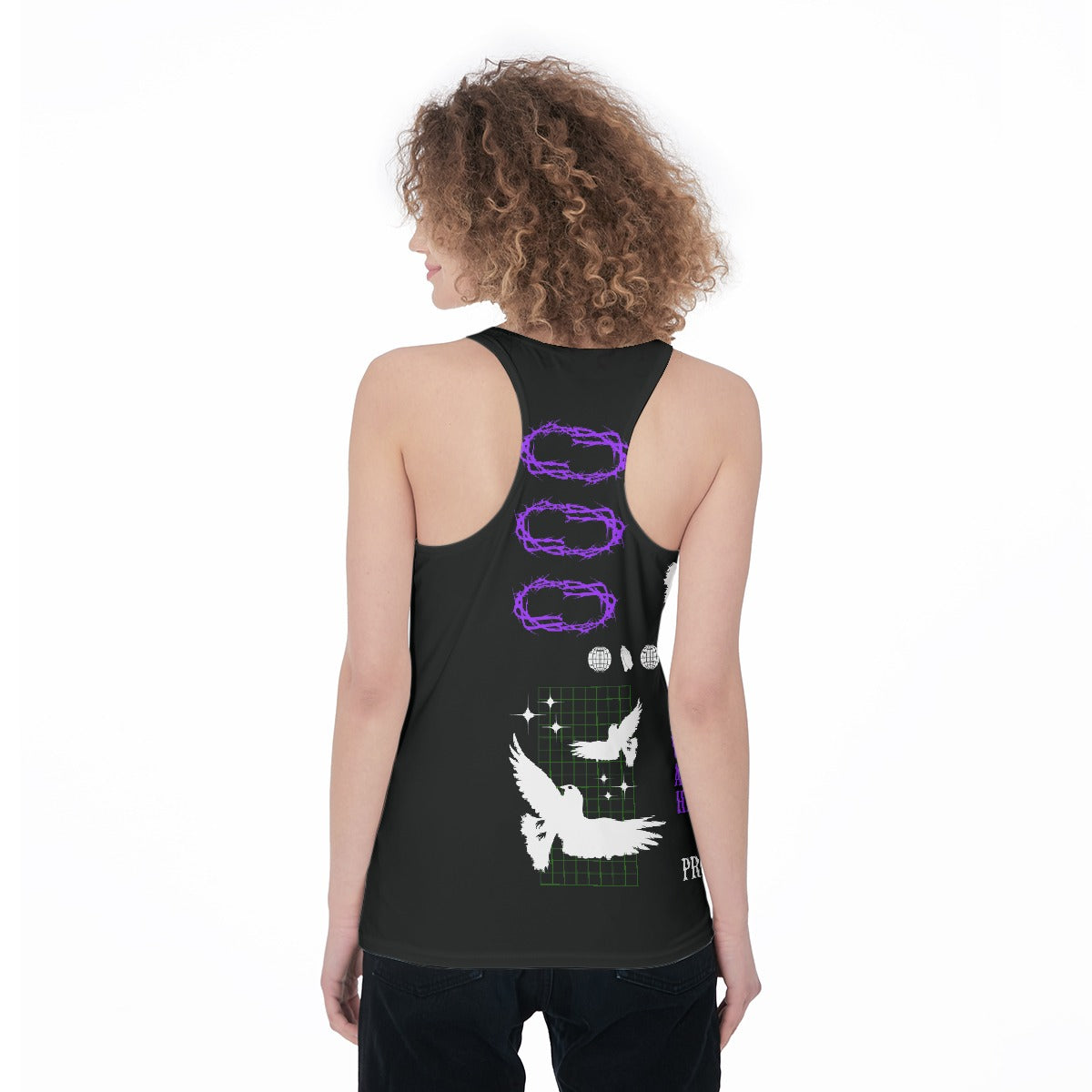 All-Over Print Women's Racerback Tank Top