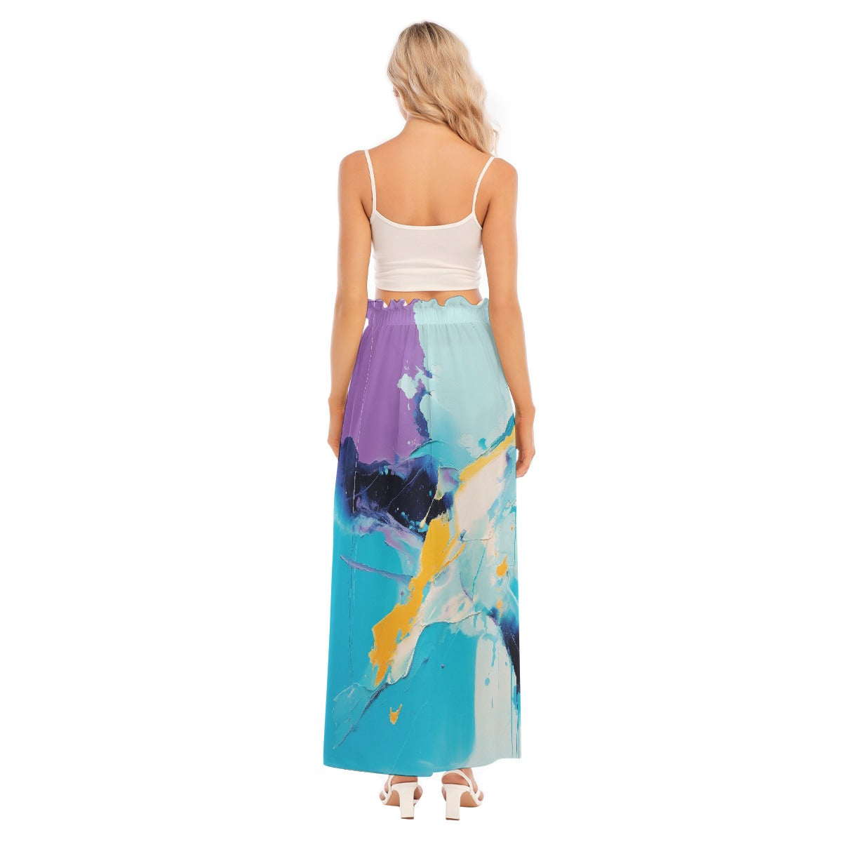 All-Over Print Women's Side Split Skirt