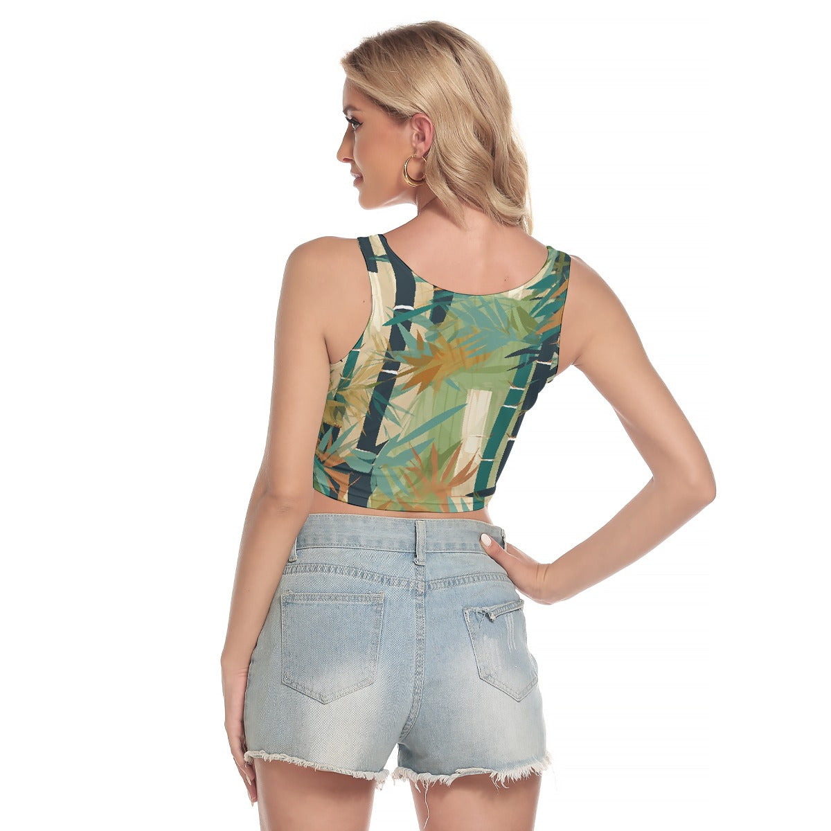 All-Over Print Women's Sport Crop Tank Top