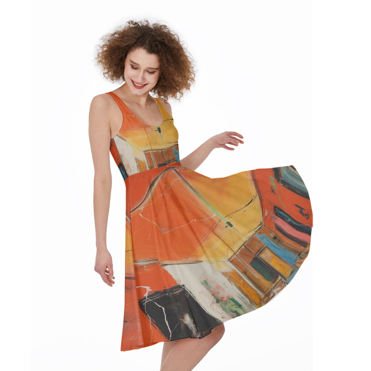 All-Over Print Women's Sleeveless Dress
