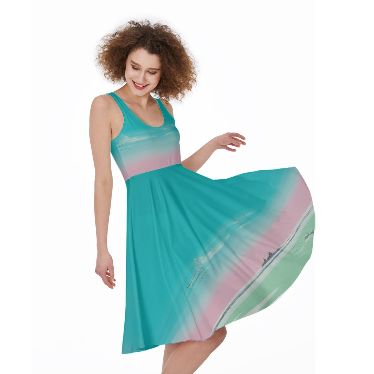 All-Over Print Women's Sleeveless Dress