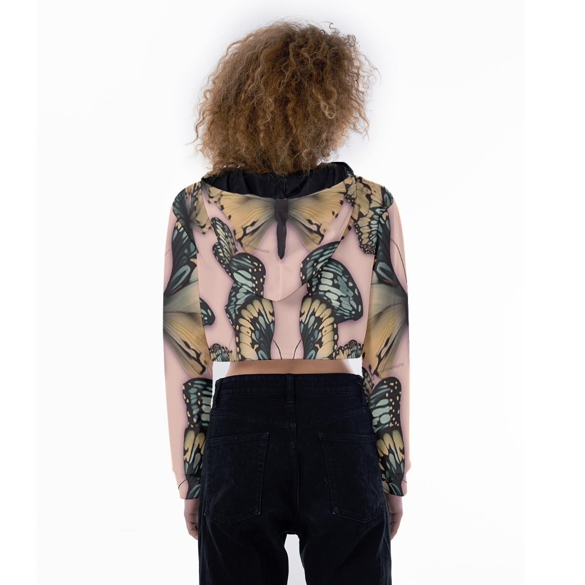 All-Over Print Women's Crop Top Hoodie