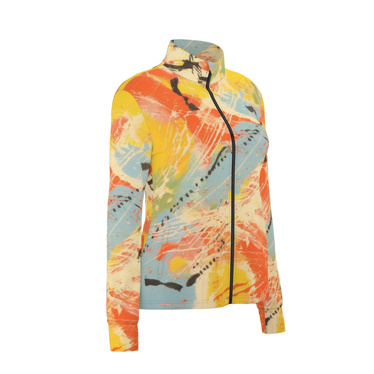 All-Over Print Women's Long Sleeve Thumbhole Jacket