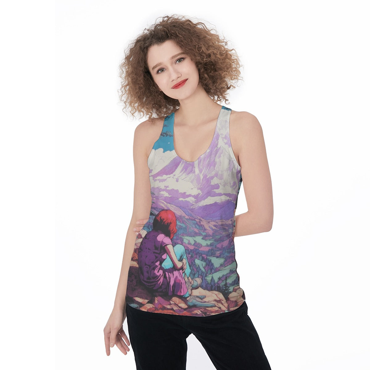 All-Over Print Women's Racerback Tank Top