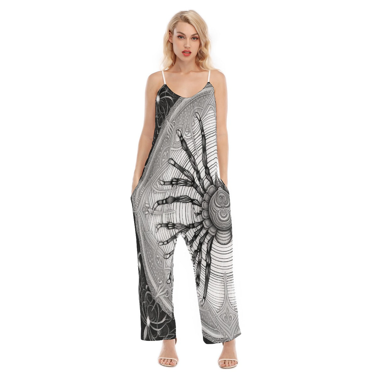 All-Over Print Women's Loose Cami Jumpsuit
