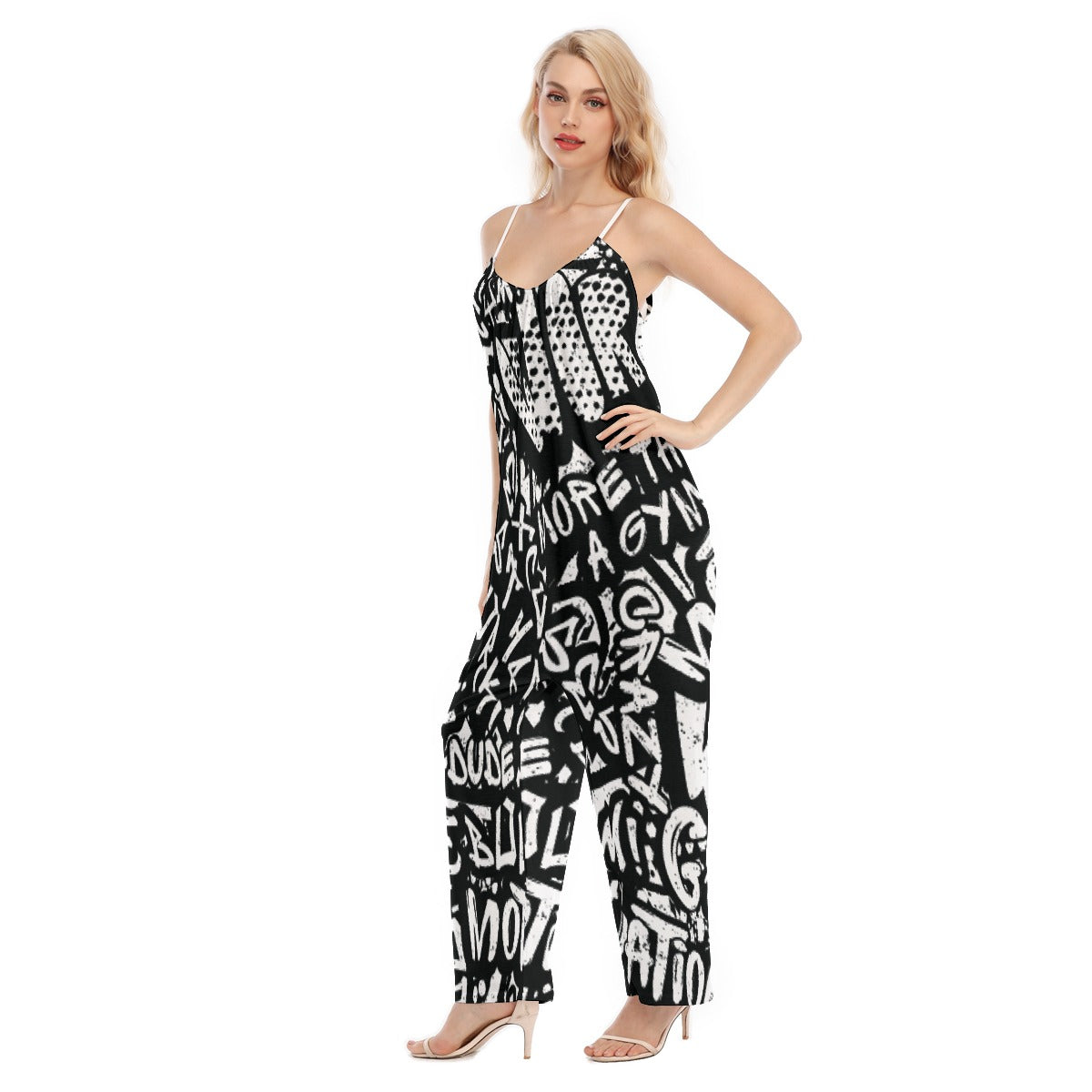 All-Over Print Women's Loose Cami Jumpsuit