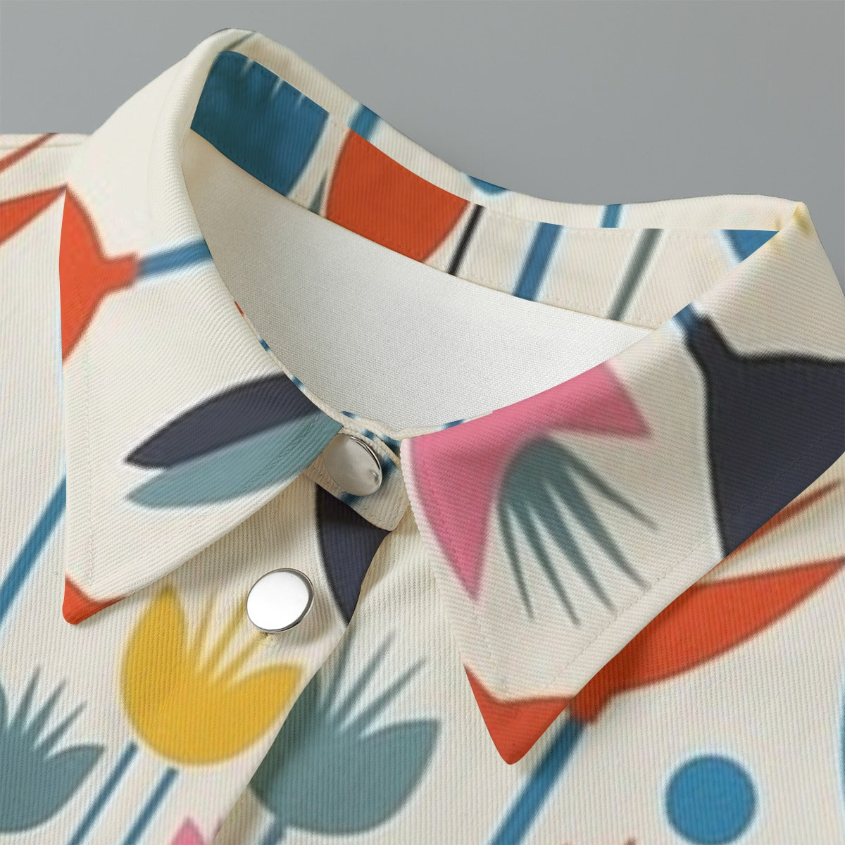 All-Over Print Women's Cropped Jacket | 245GSM Cotton
