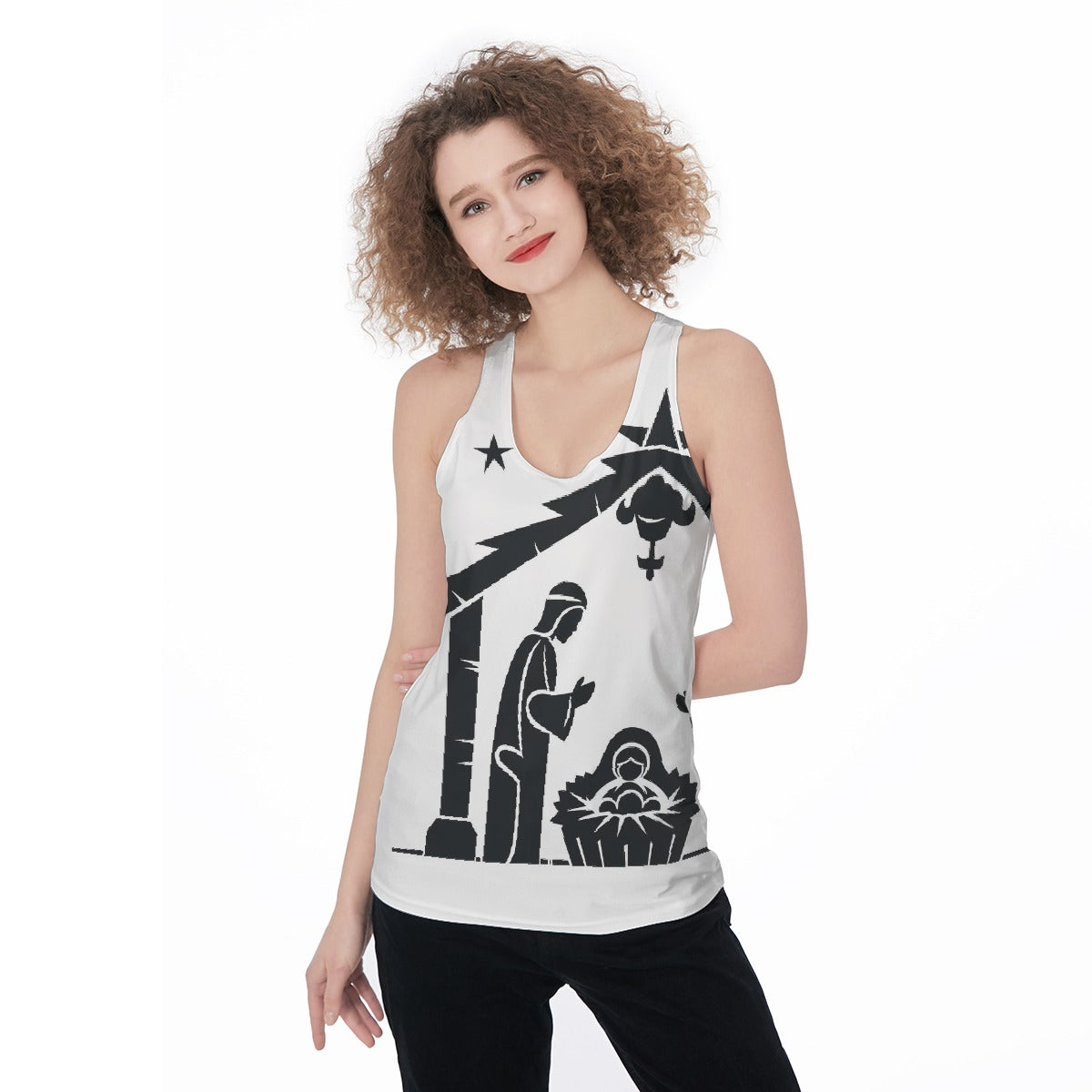 All-Over Print Women's Racerback Tank Top