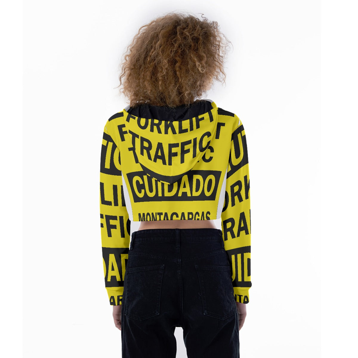 All-Over Print Women's Crop Top Hoodie