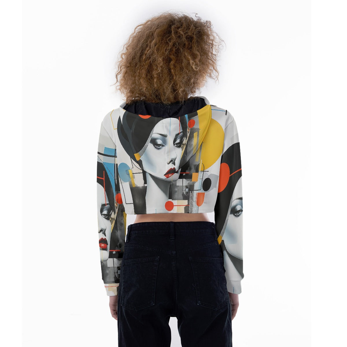All-Over Print Women's Crop Top Hoodie