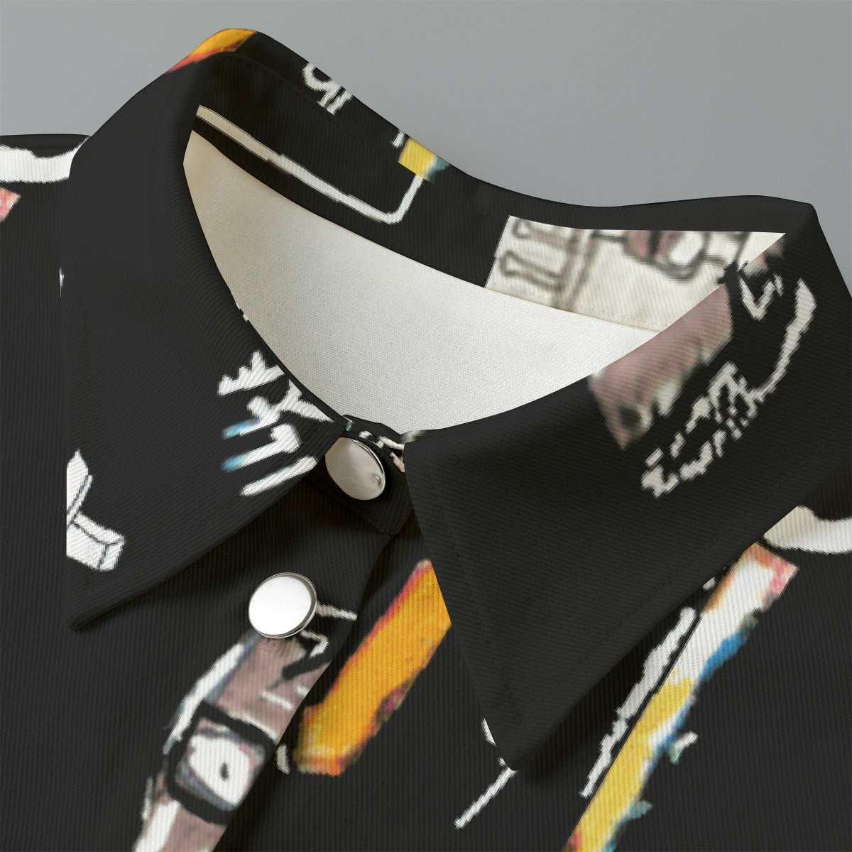 All-Over Print Women's Cropped Jacket | 245GSM Cotton