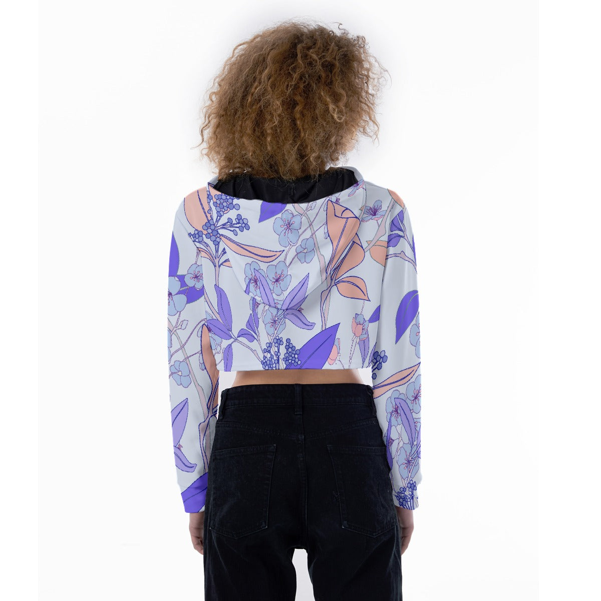 All-Over Print Women's Crop Top Hoodie