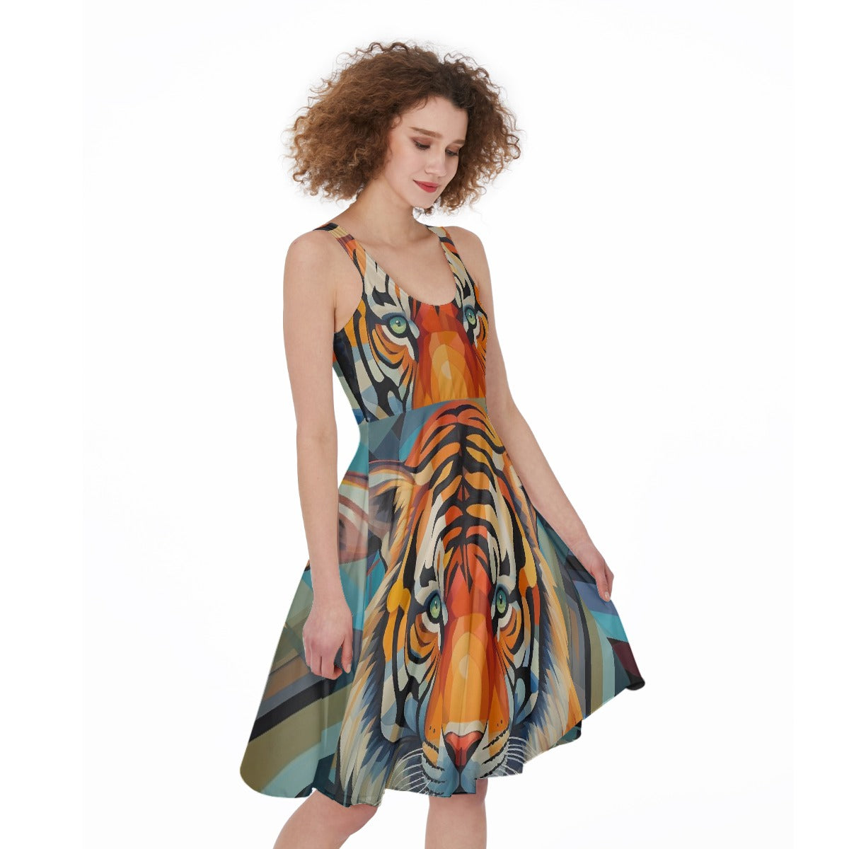 All-Over Print Women's Sleeveless Dress