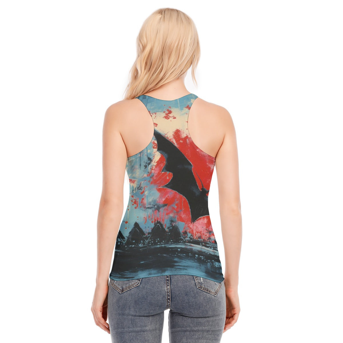 All-Over Print Women's Racer Vest | 190GSM Cotton