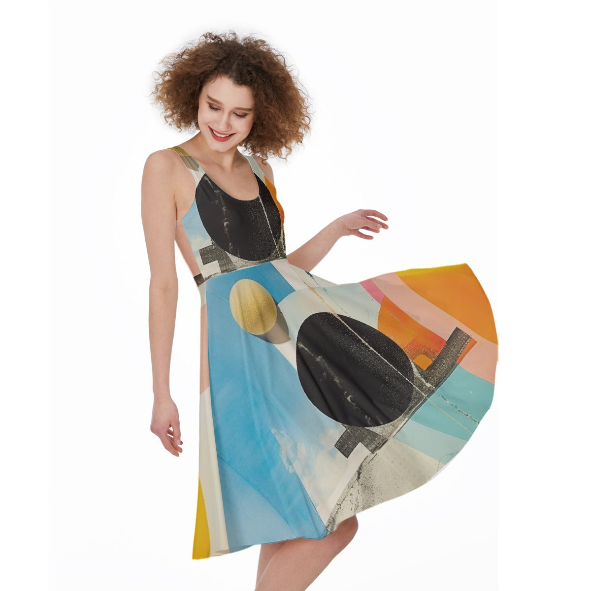 All-Over Print Women's Sleeveless Dress
