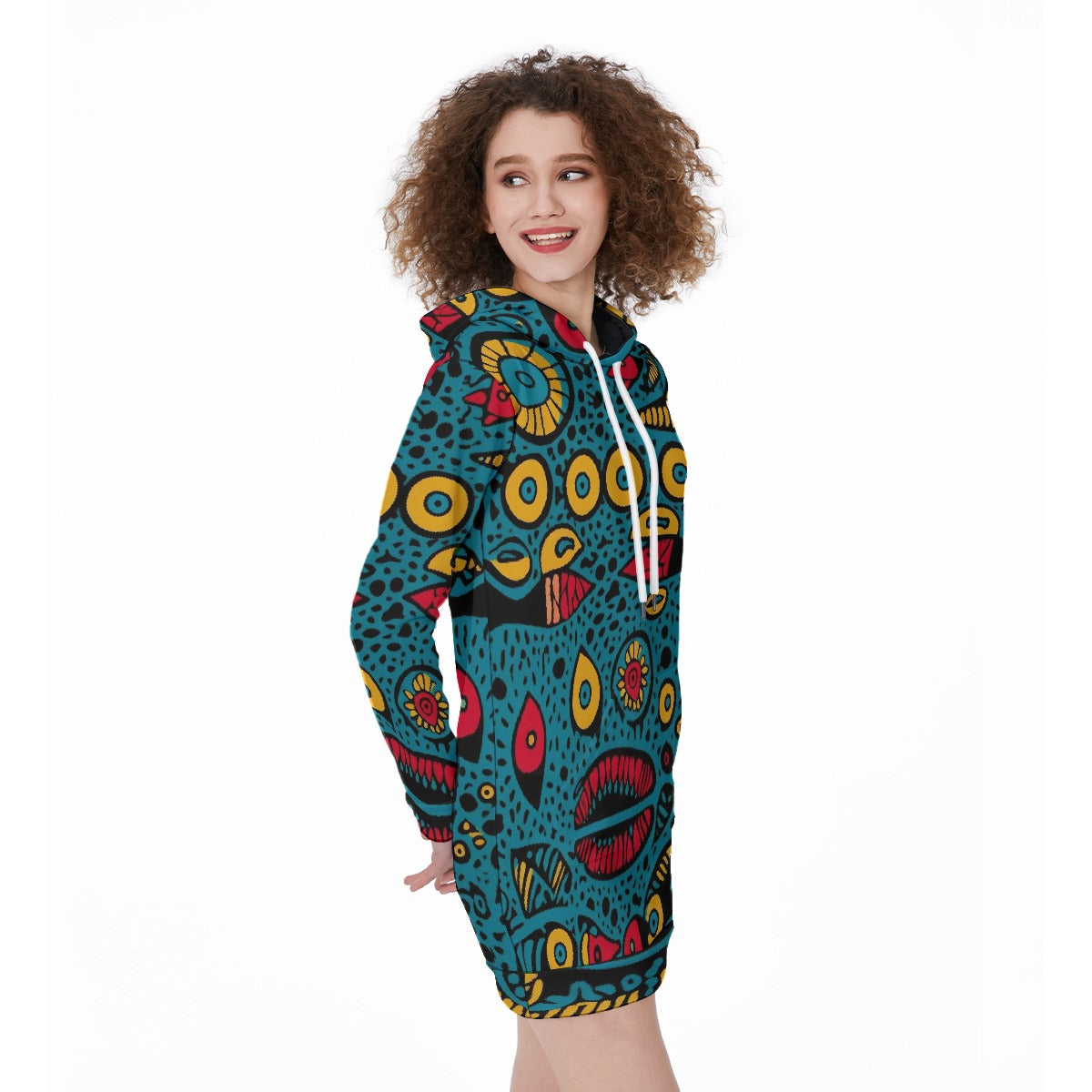 All-Over Print Women's Long Hoodie