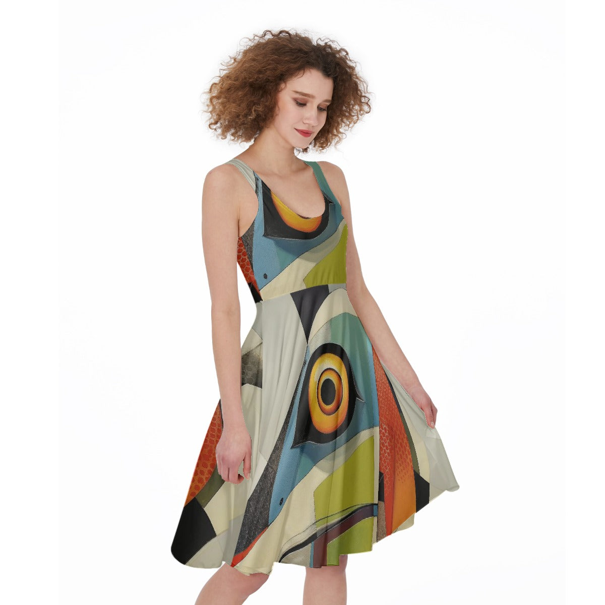 All-Over Print Women's Sleeveless Dress