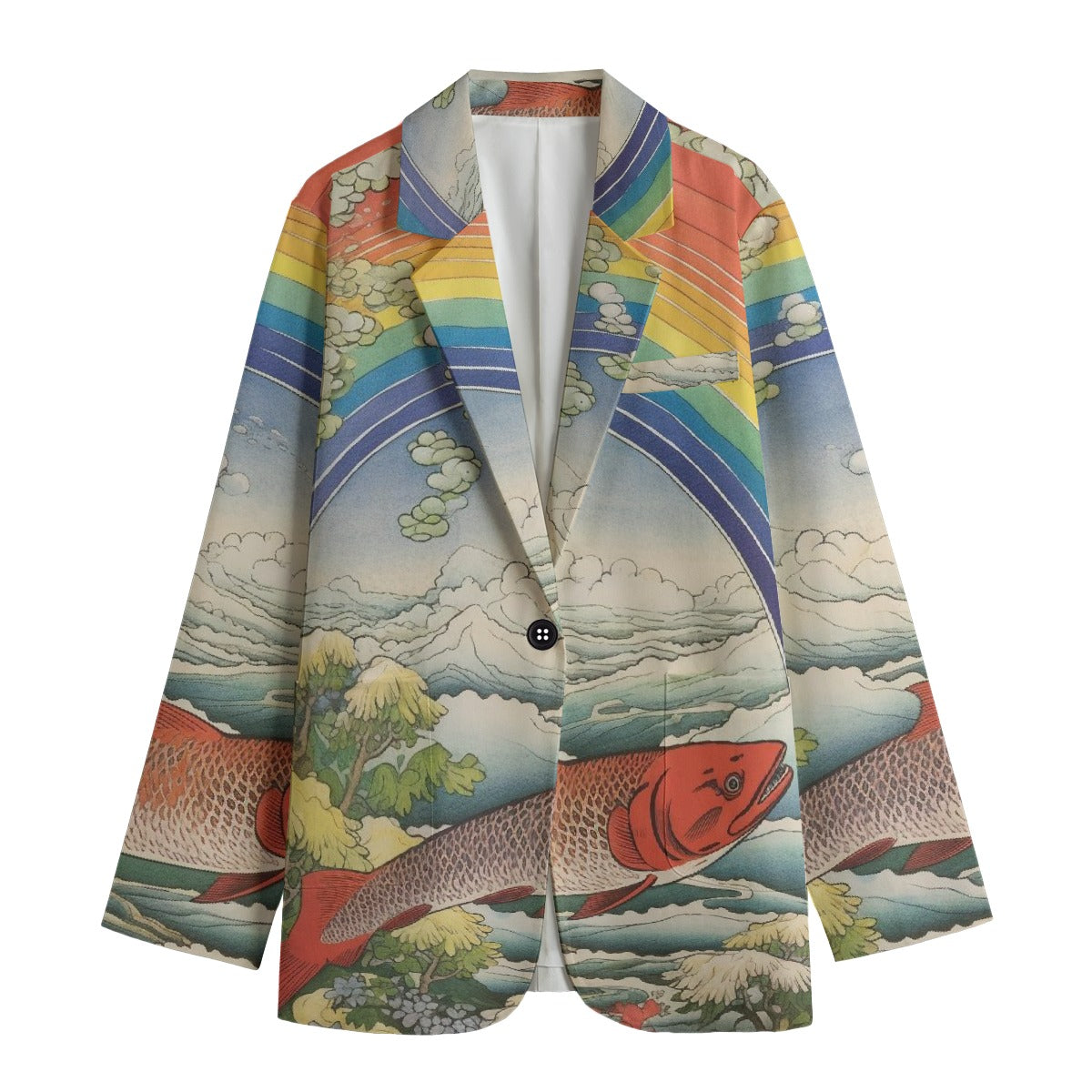 All-Over Print Women's Leisure Blazer