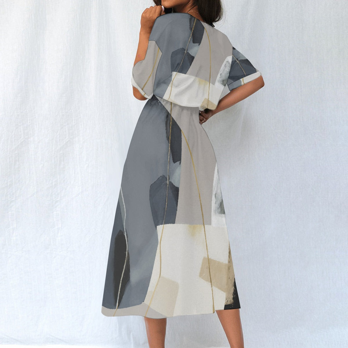 All-Over Print Women's Elastic Waist Dress