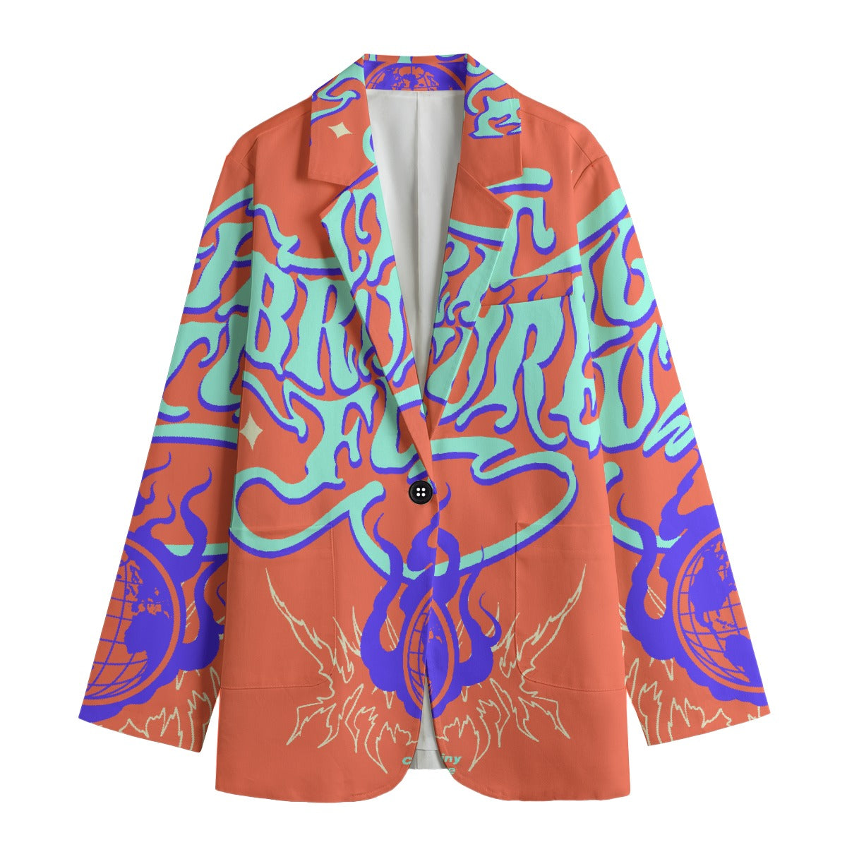 All-Over Print Women's Leisure Blazer