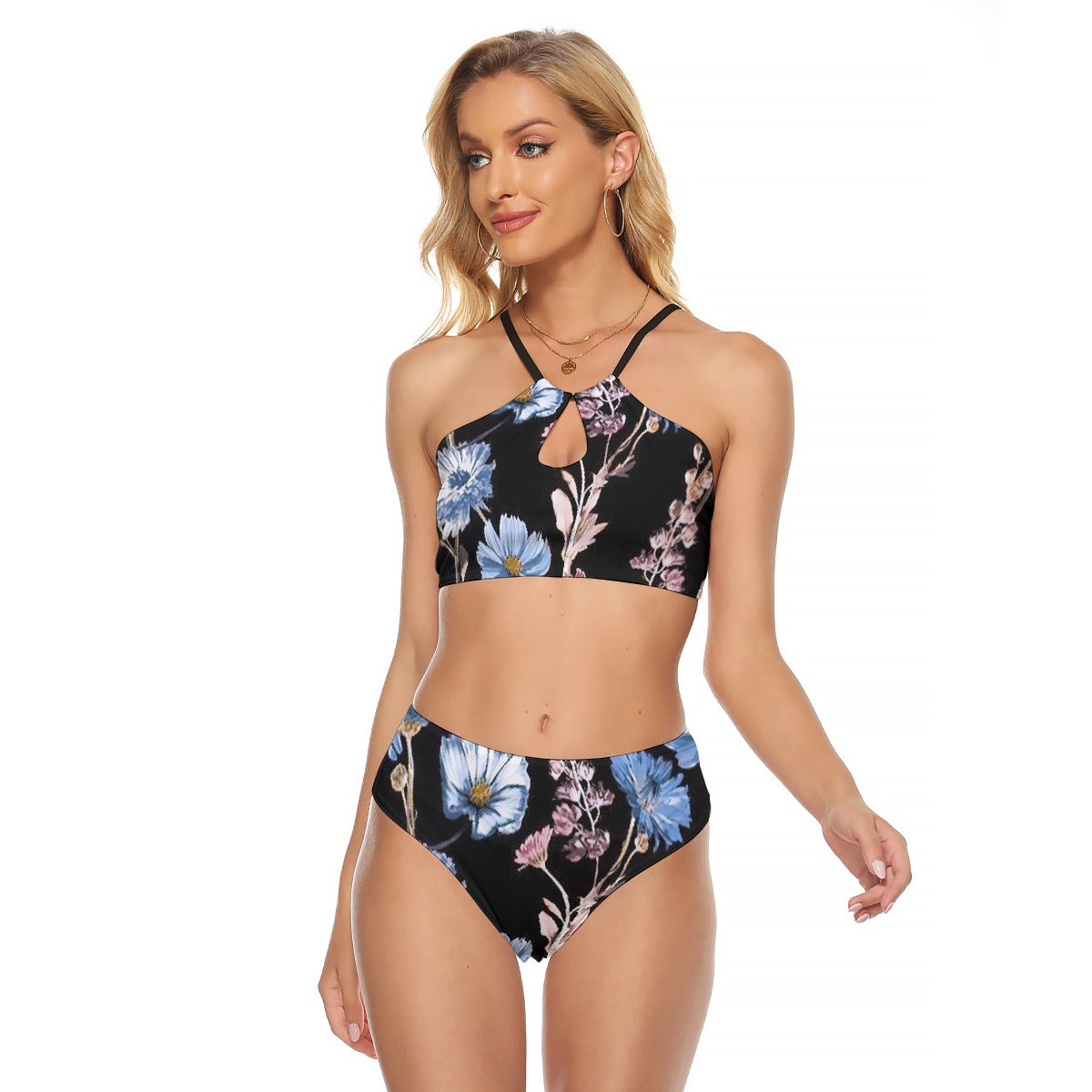 All-Over Print Women's Cami Keyhole One-piece Swimsuit