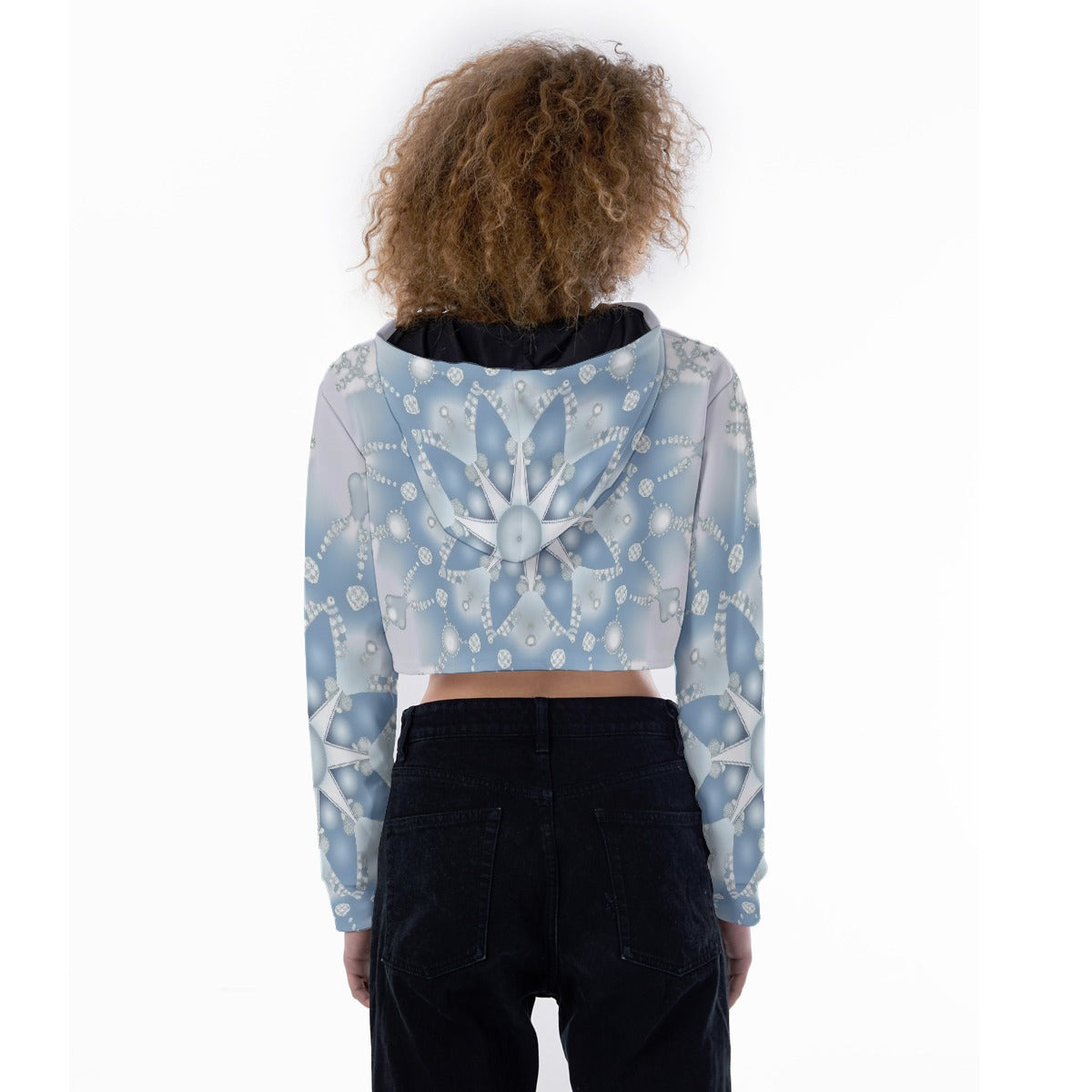 All-Over Print Women's Crop Top Hoodie