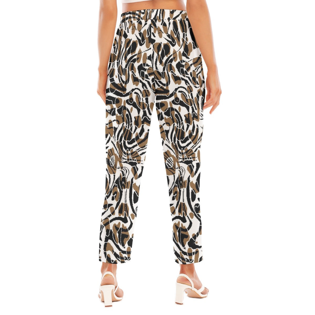 All-Over Print Women's Loose Straight-leg Pants