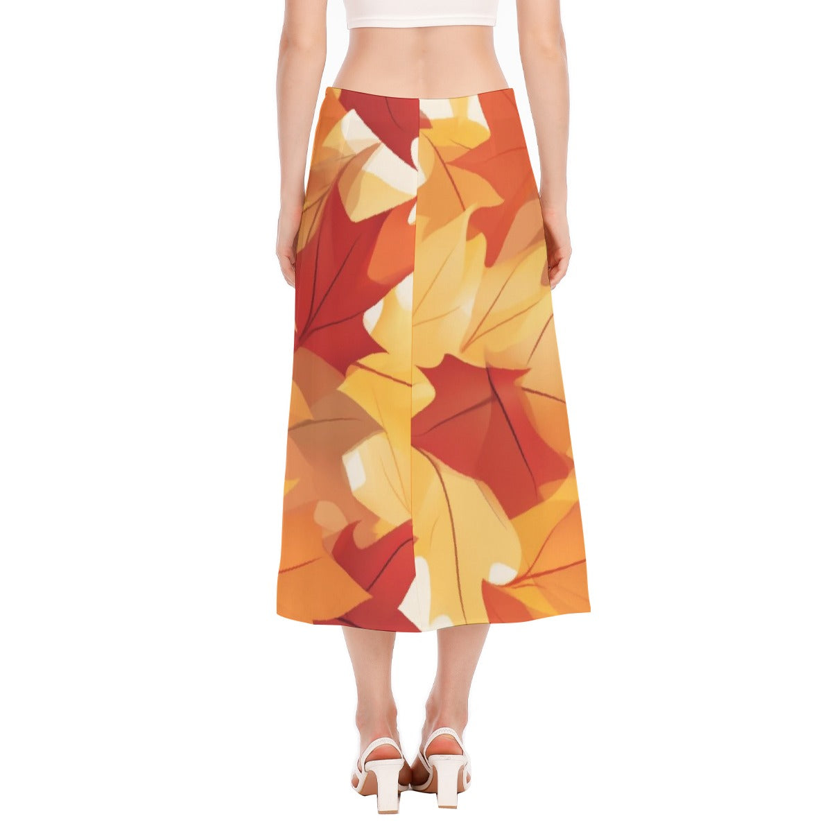 All-Over Print Women's High Slit Long Skirt