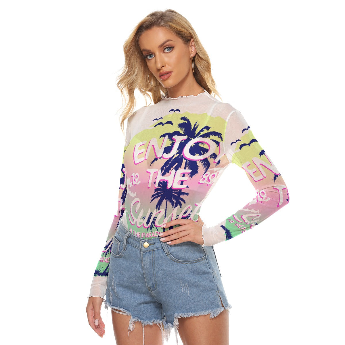 All-Over Print Women's Mesh T-shirt