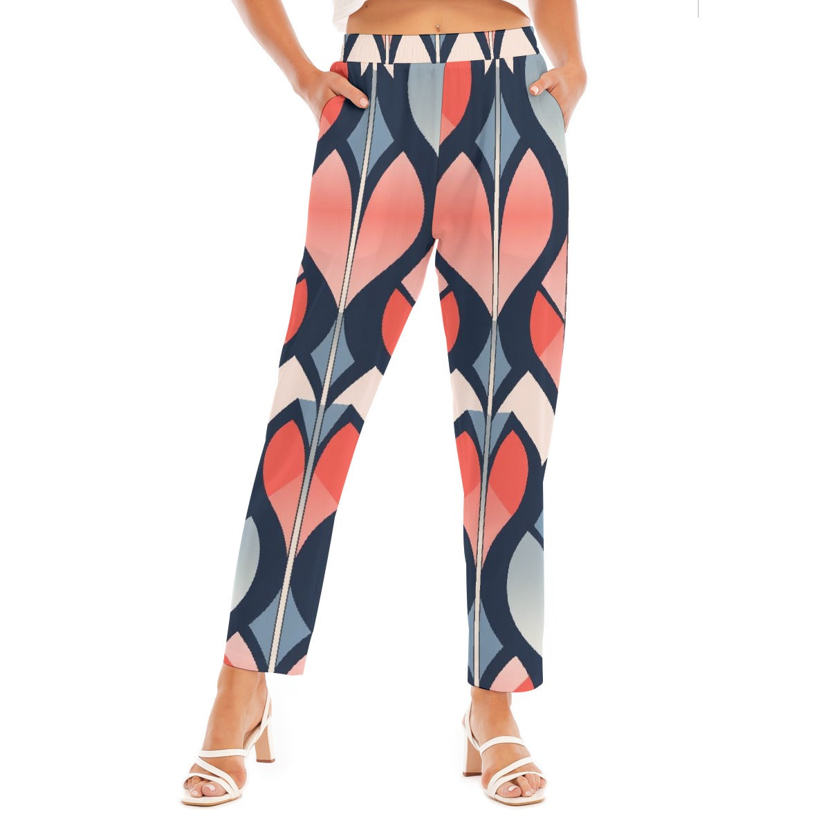 All-Over Print Women's Loose Straight-leg Pants