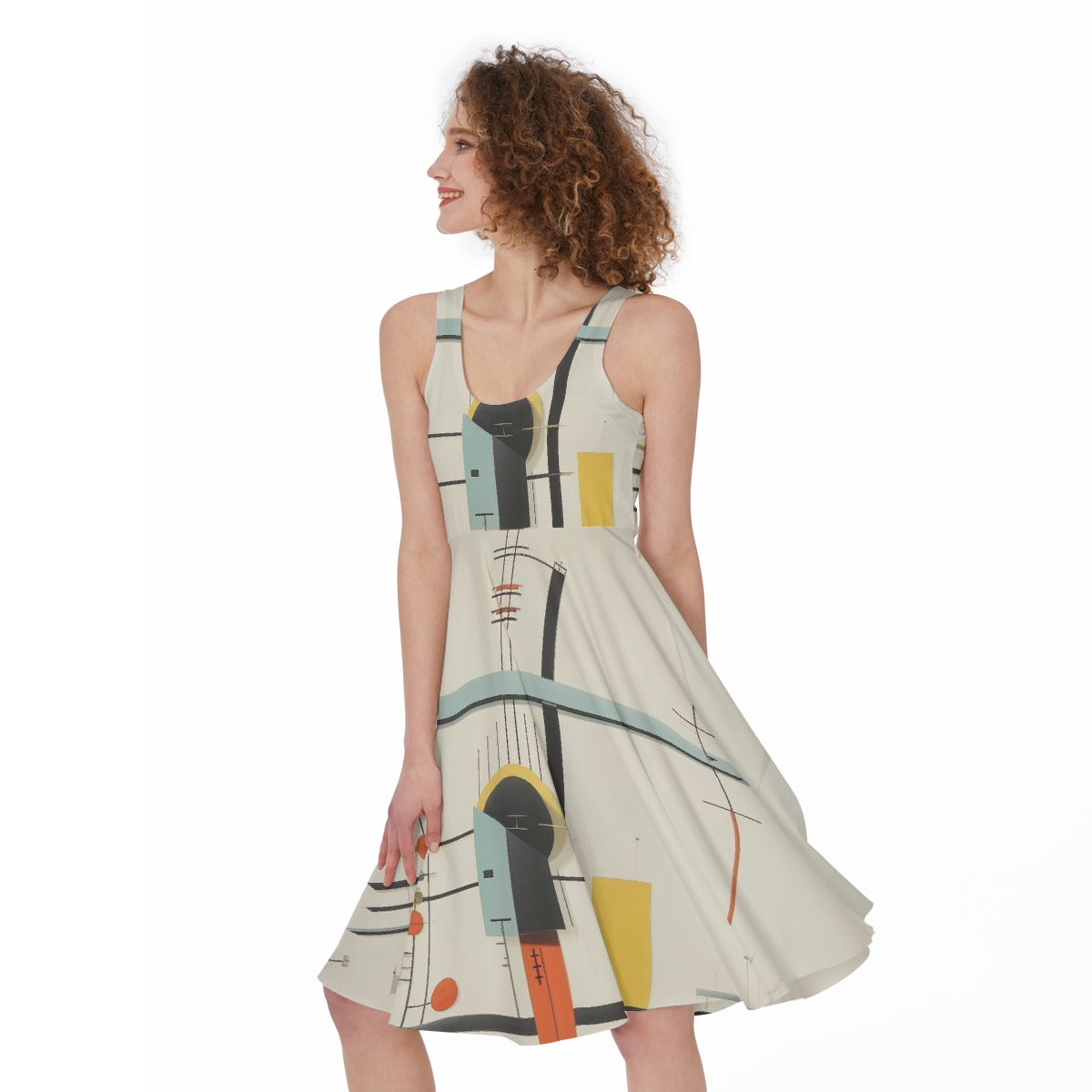 All-Over Print Women's Sleeveless Dress